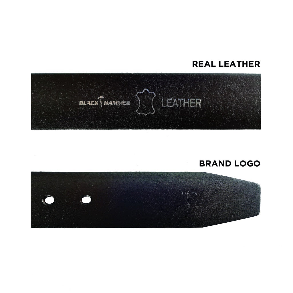 Black Hammer Men Genuine Leather Belt - BHB21001