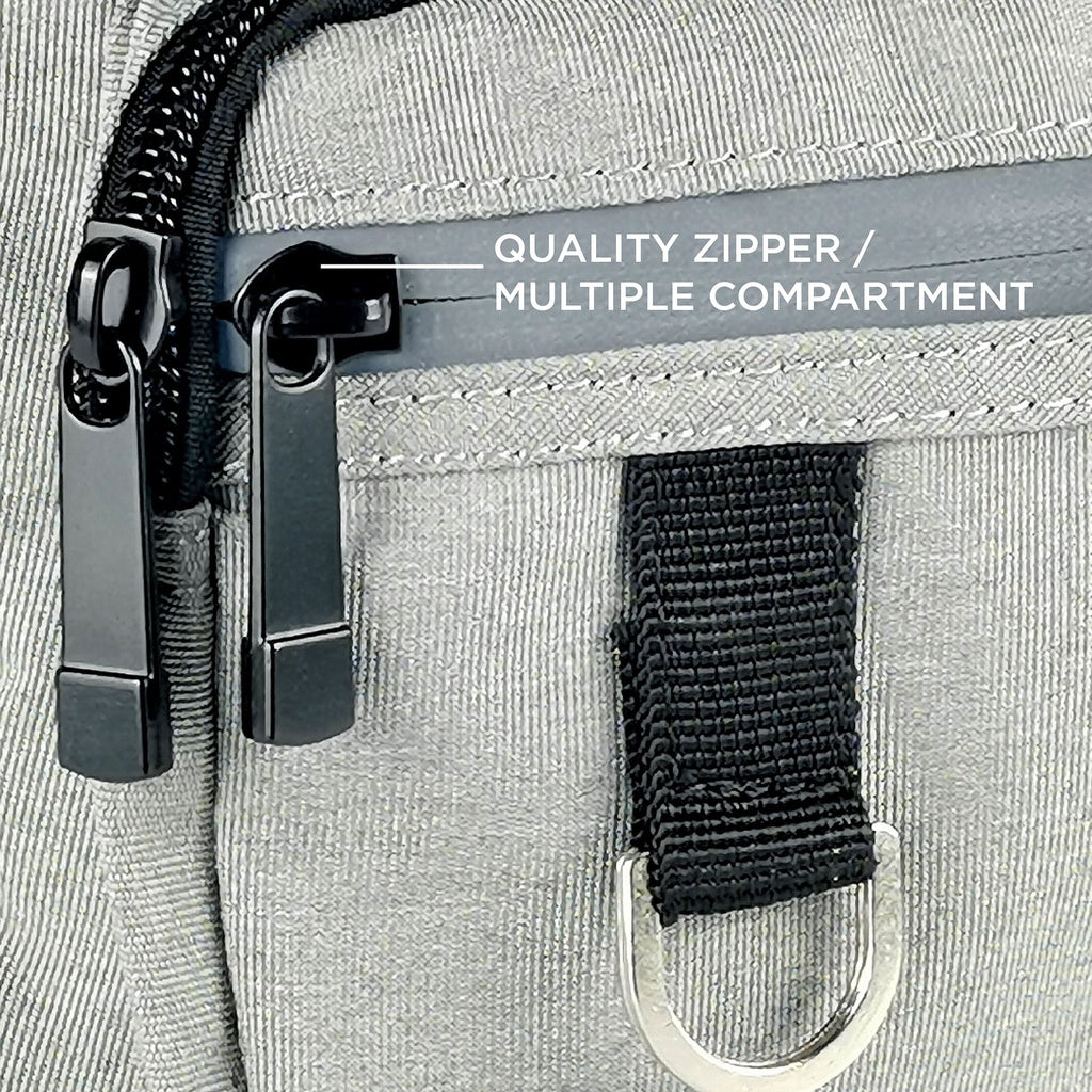 Black Hammer Water Resistant Waist Bag H2062 - BLACK SAFE OUTLET