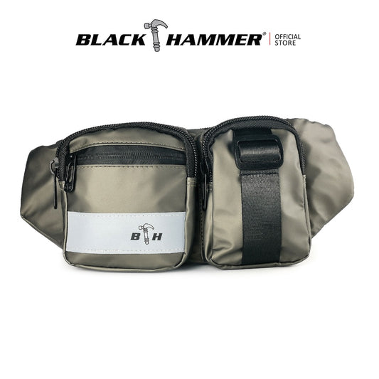 Black Hammer Water Resistant Waist Bag RG005 - BLACK SAFE OUTLET