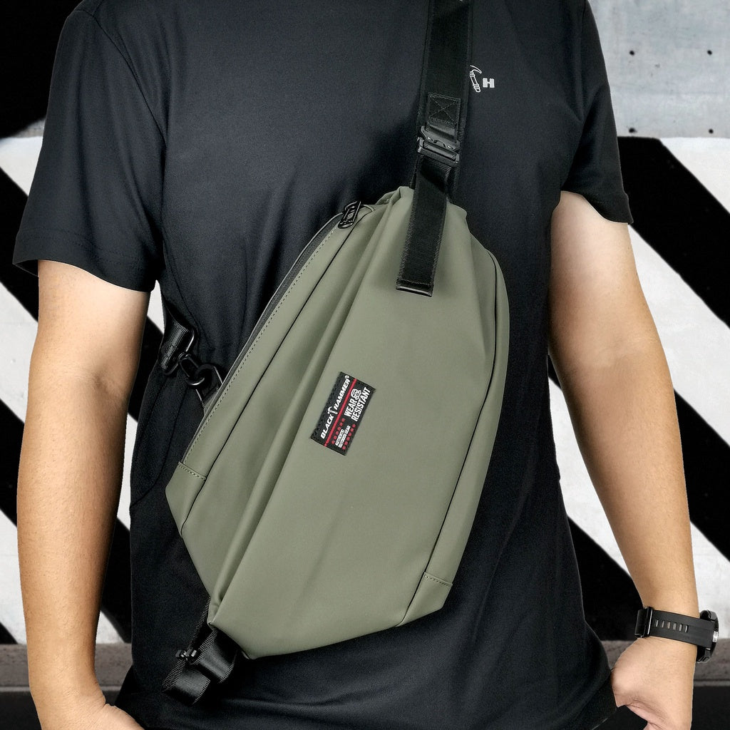 Black Hammer Water Resistant Chest Bag RG001 - BLACK SAFE OUTLET