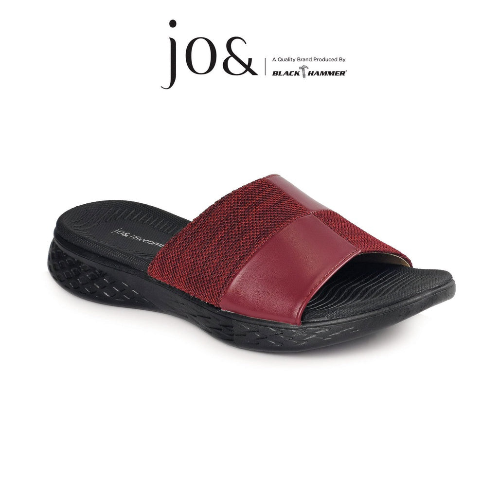 Jo& Women Comfort Slip On Sandals J1803/152-WK - BLACK SAFE OUTLET