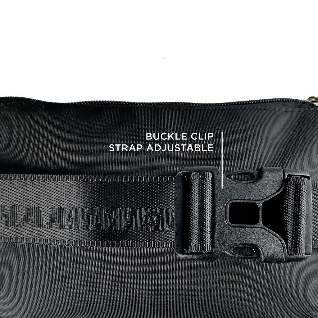 Black Hammer Men Waist Bag RG012 - BLACK SAFE OUTLET