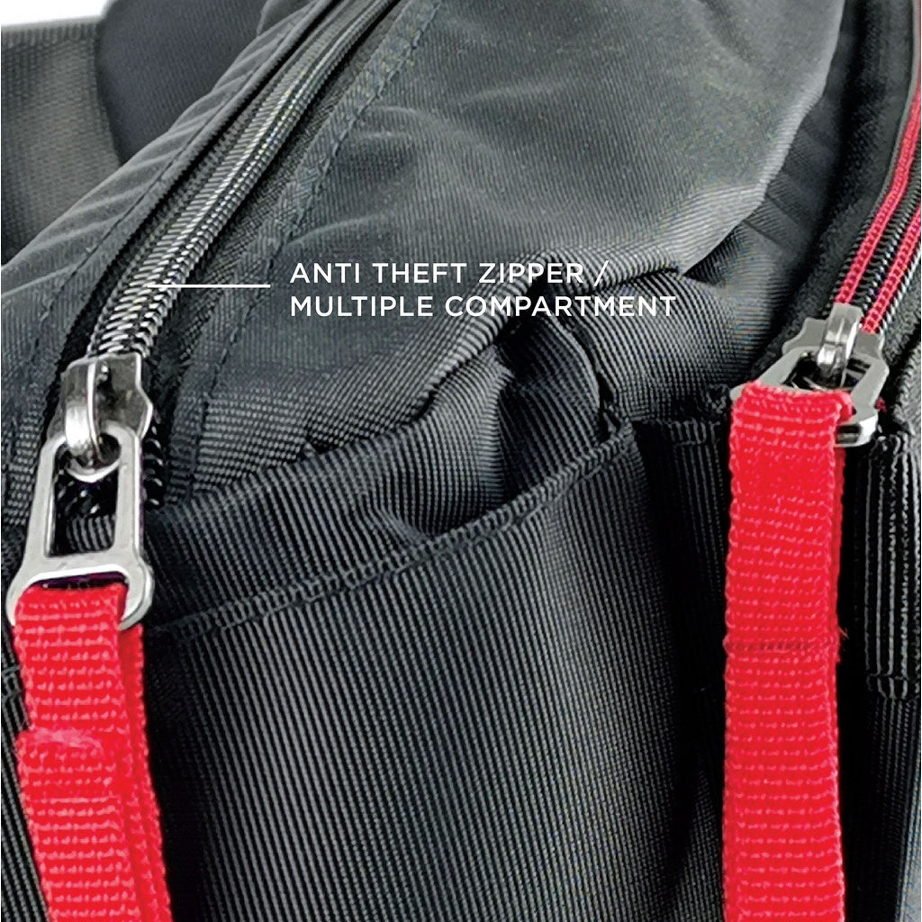 Black Hammer Men Waist Bag RG011 - BLACK SAFE OUTLET