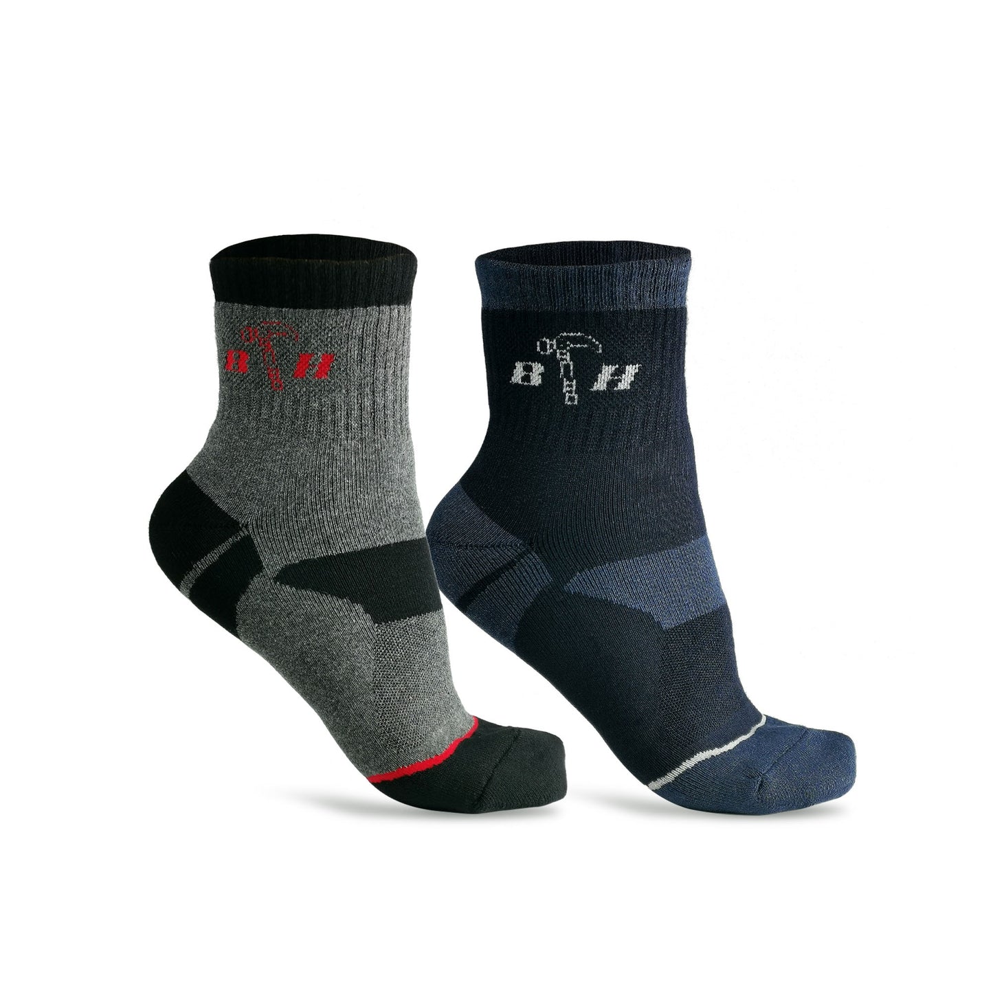Black Hammer Heavy Duty Men Socks ST00206 - BLACK SAFE OUTLET