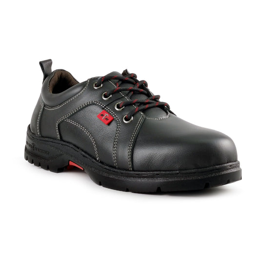 Black Hammer Low Cut Lace Up Ladies Safety Shoes BH 3887 - BLACK SAFE OUTLET