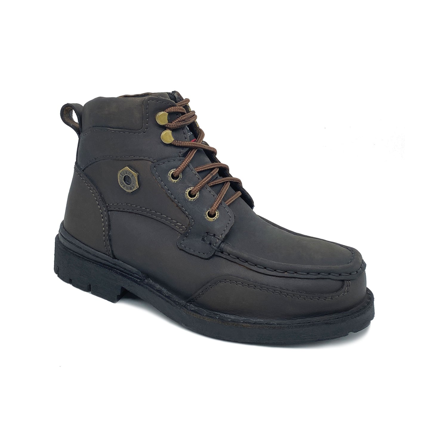 Black Hammer Men 4000 Series Mid Cut Safety Shoes BH 4994 - BLACK SAFE OUTLET