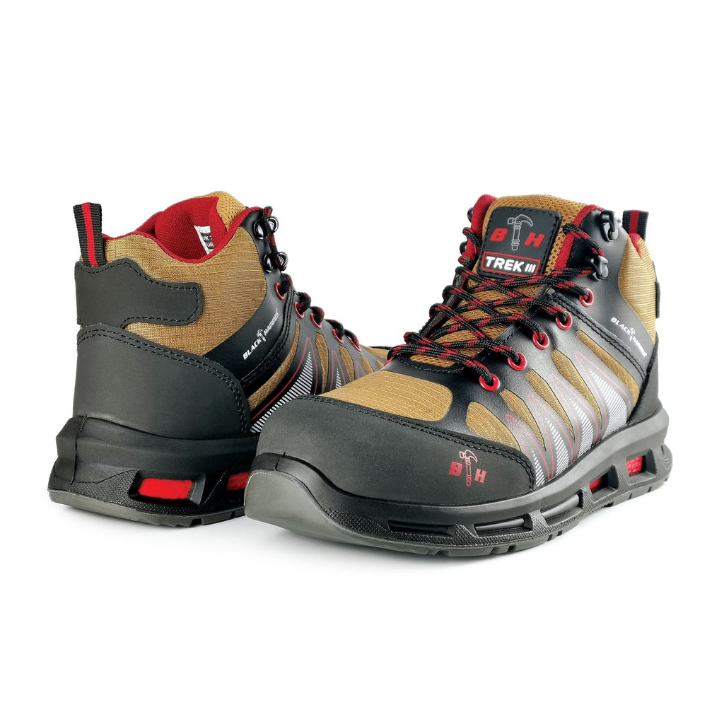Black Hammer Men Sport Series Mid Cut Safety Shoes BHS201626