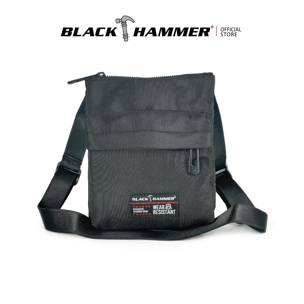 Black Hammer Water Resistant Waist Bag RG008 - BLACK SAFE OUTLET