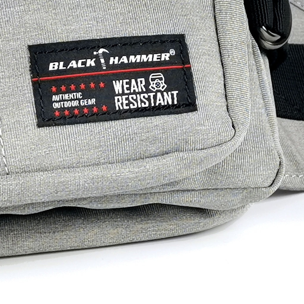 Black Hammer Water Resistant Waist Bag H2062 - BLACK SAFE OUTLET