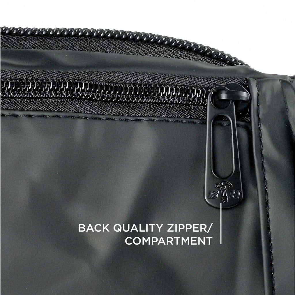 Black Hammer Water Resistant Waist Bag RG004 - BLACK SAFE OUTLET