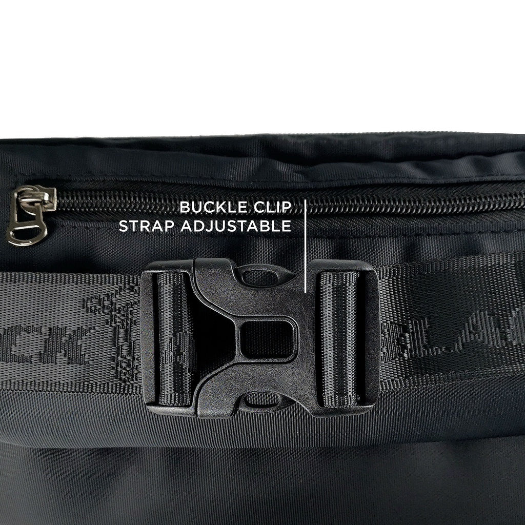 Black Hammer Men Waist Bag RG011 - BLACK SAFE OUTLET