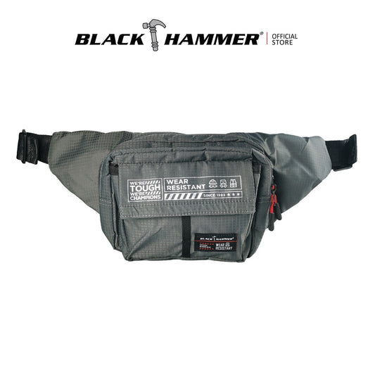 Black Hammer Water Resistant Waist Bag H562 - BLACK SAFE OUTLET