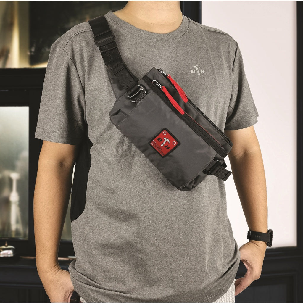 Black Hammer Men Waist Bag RG012 - BLACK SAFE OUTLET