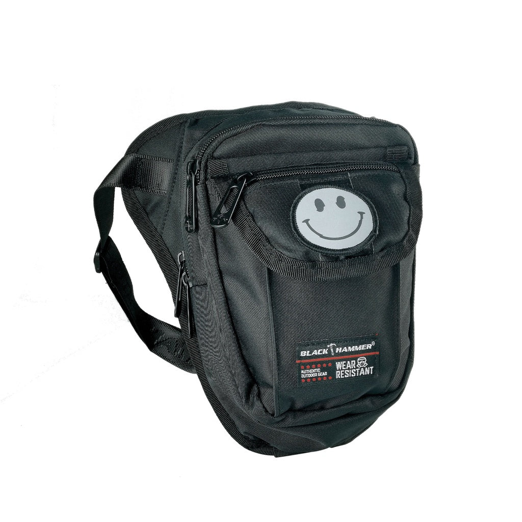 Black Hammer Water Resistant Waist Bag RG007 - BLACK SAFE OUTLET