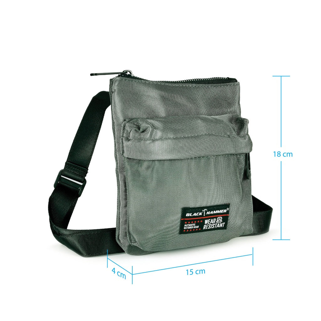 Black Hammer Water Resistant Waist Bag RG008 - BLACK SAFE OUTLET