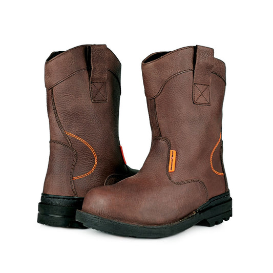 Hammerland Men High Cut Safety Shoes HAM-4405 - BLACK SAFE OUTLET