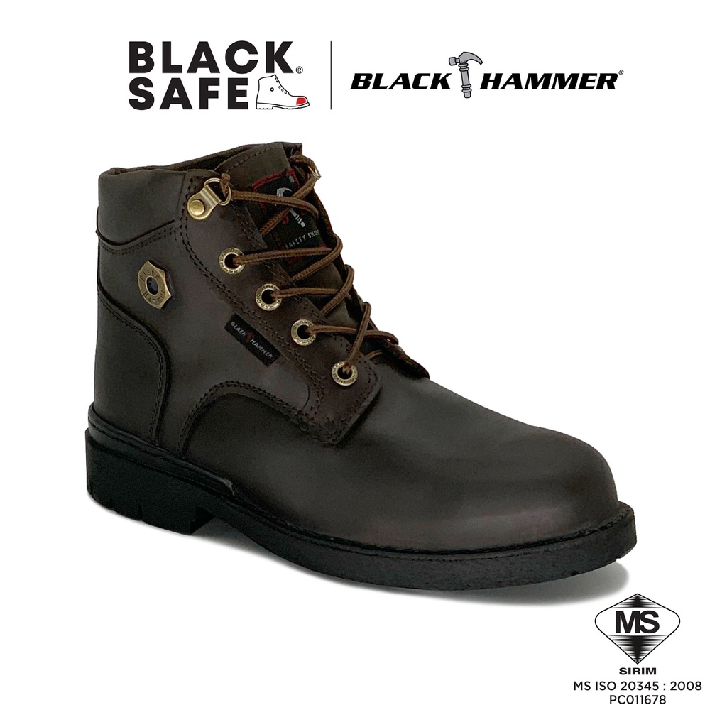 BLACK HAMMER SIRIM & DOSH Approved Safety Shoes - BLACK SAFE OUTLET