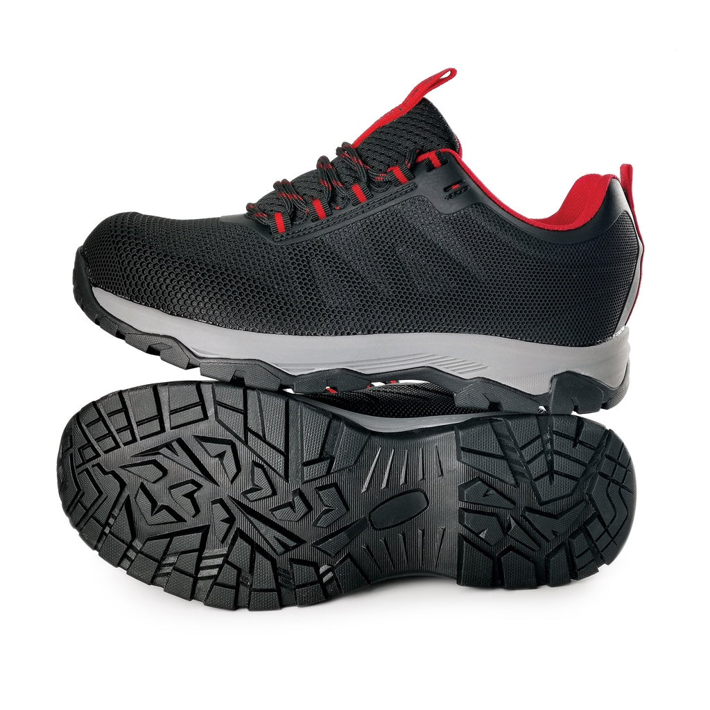 Black Hammer Men Sport Series Low Cut Safety Shoes BHS201622 - BLACK SAFE OUTLET