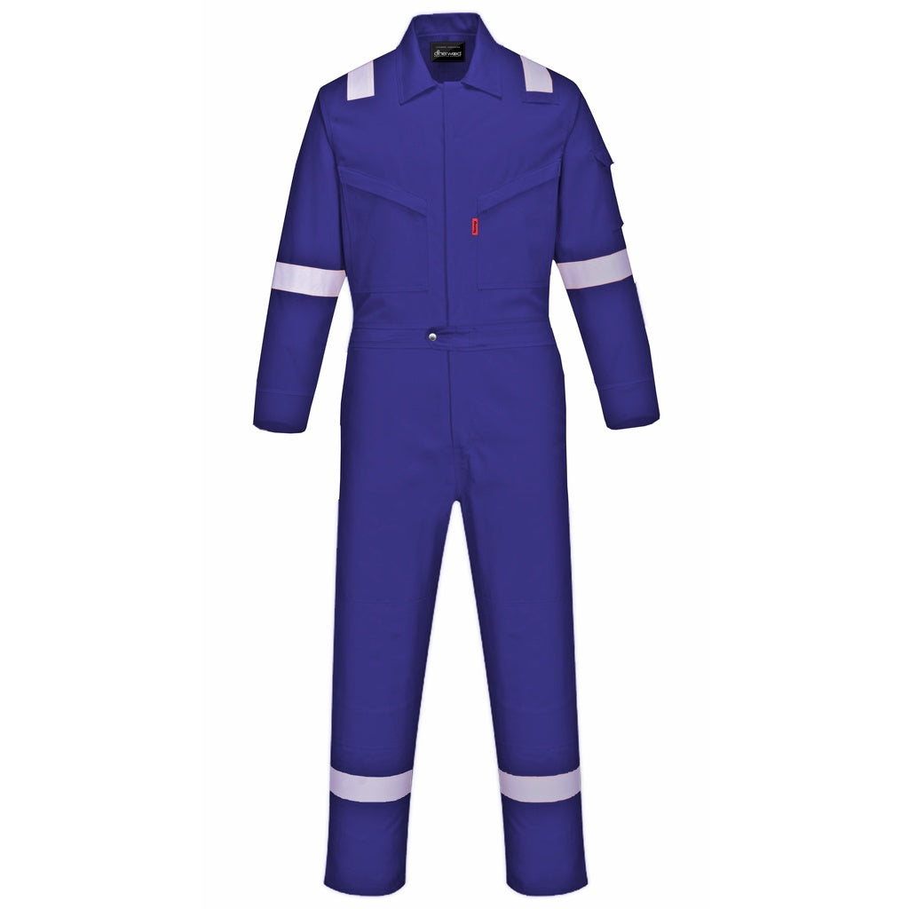 Sherwood Nomex IIIA Original Fire Resistance Coverall 2inch Reflector - BLACK SAFE OUTLET