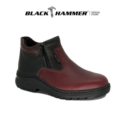 Black Hammer 2000 Series Mid Cut Safety Shoes BH2885 - BLACK SAFE OUTLET