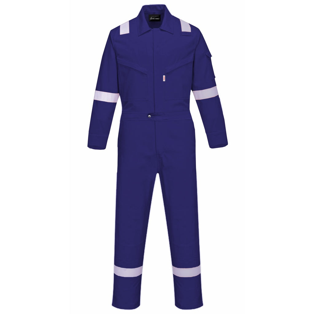 Sherwood PROBAN Fire Resistant Coverall with Reflector Original - BLACK SAFE OUTLET