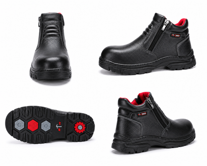 Black Hammer Mid Cut Safety Shoes BH2604