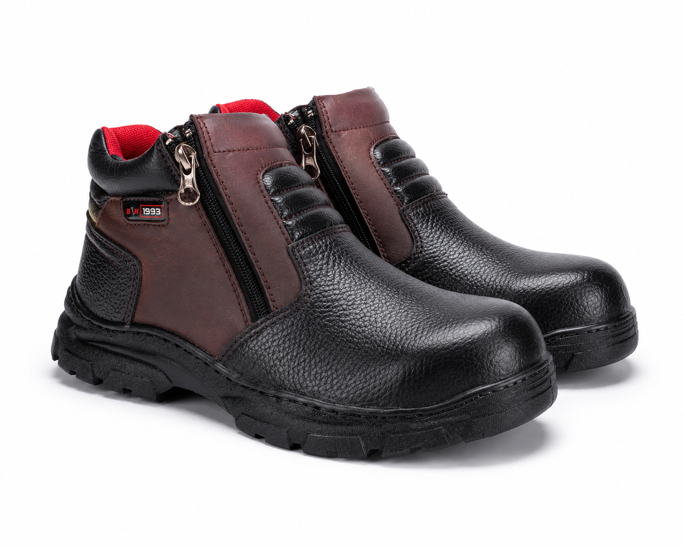 Black Hammer Mid Cut Safety Shoes BH2604