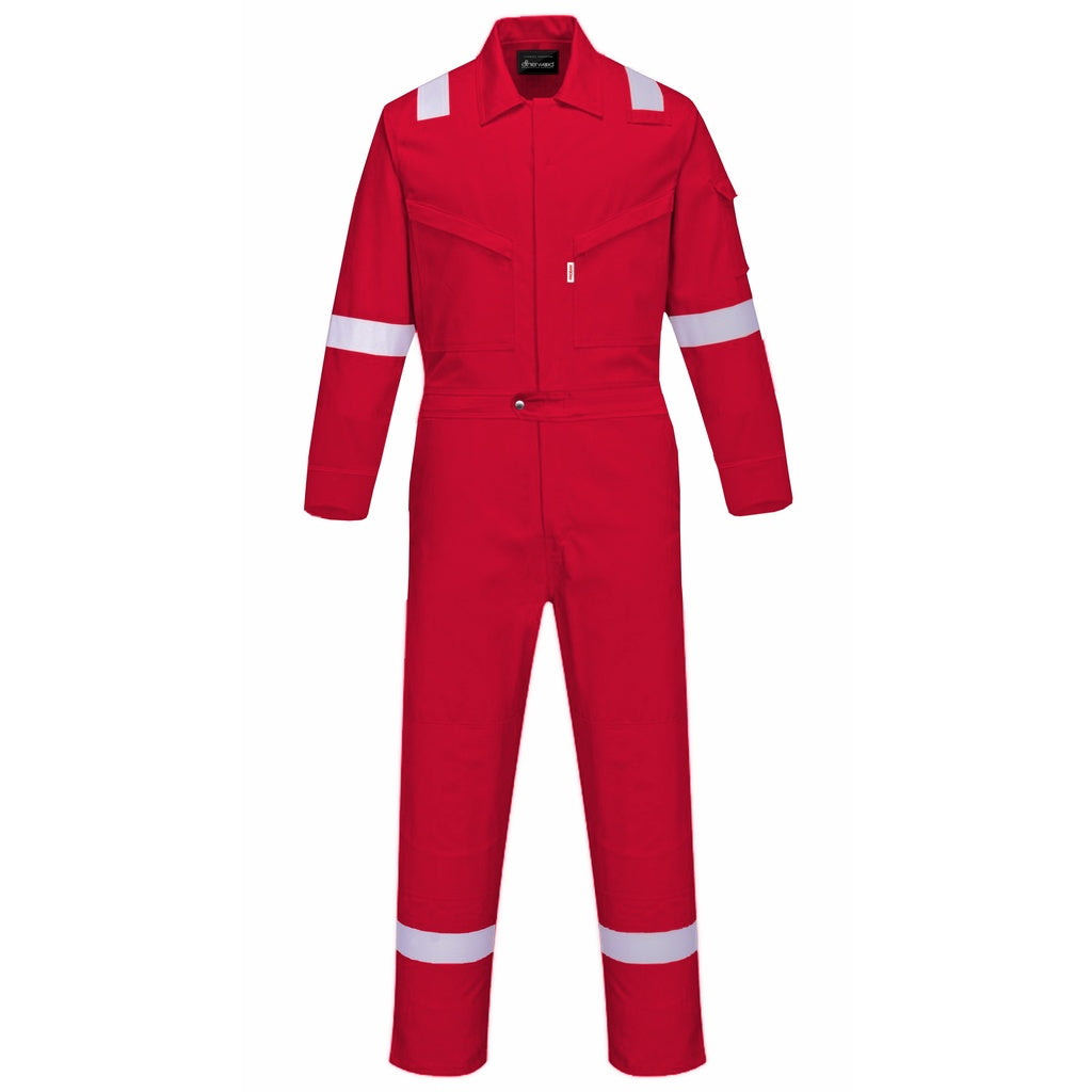 Sherwood PROBAN Fire Resistant Coverall with Reflector Original - BLACK SAFE OUTLET