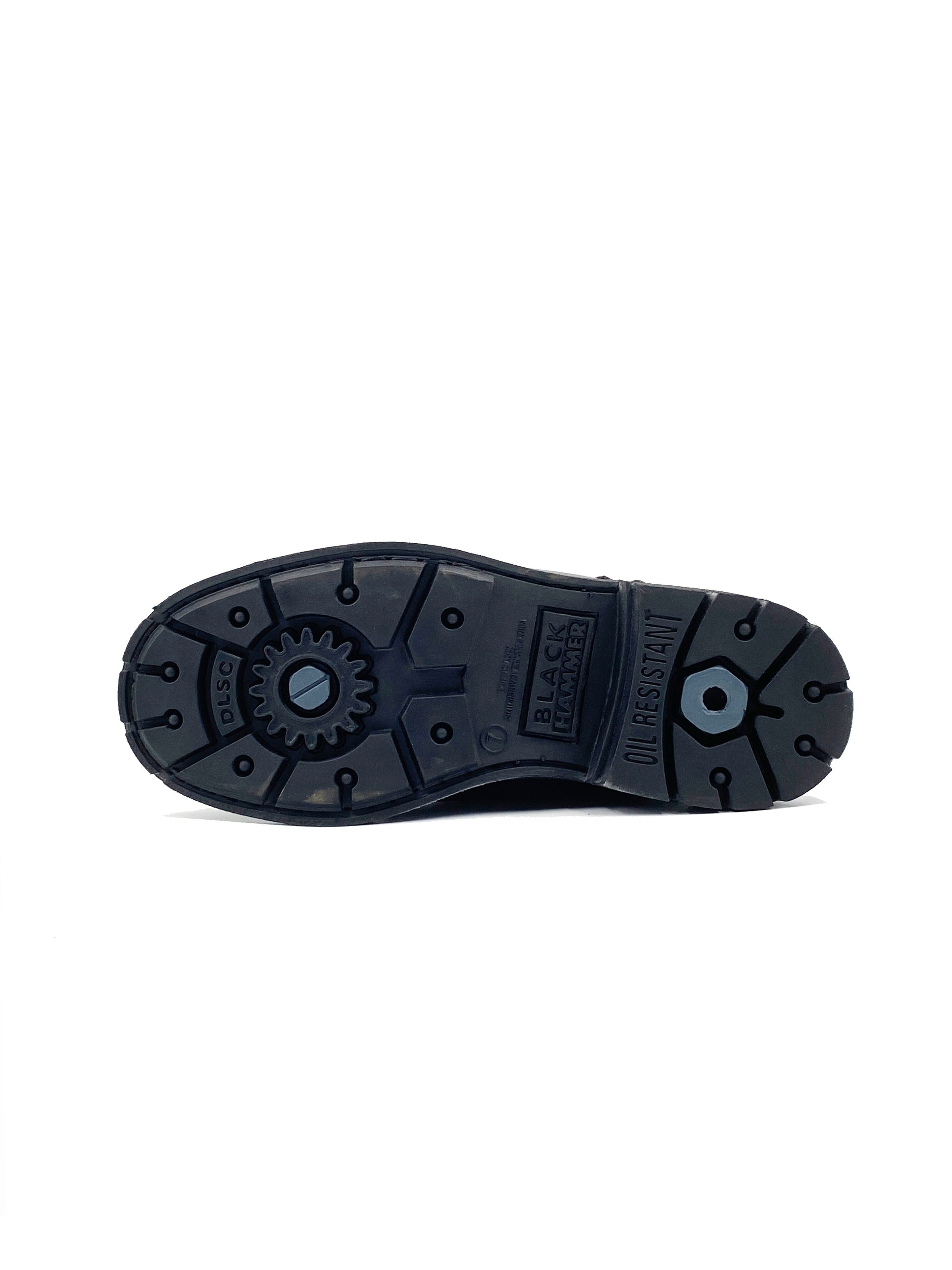 Black Hammer Men 4000 Series Mid Cut Safety Shoes BH4683 - BLACK SAFE OUTLET