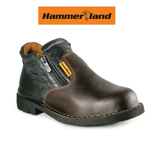 Hammerland Men Mid Cut with Double Zip Safety Shoes HL2401