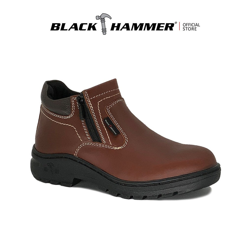 Black Hammer 2000 Series Mid Cut Safety Shoes BH2885 - BLACK SAFE OUTLET