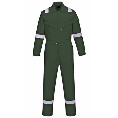 Sherwood Nomex IIIA Original Fire Resistance Coverall 2inch Reflector - BLACK SAFE OUTLET