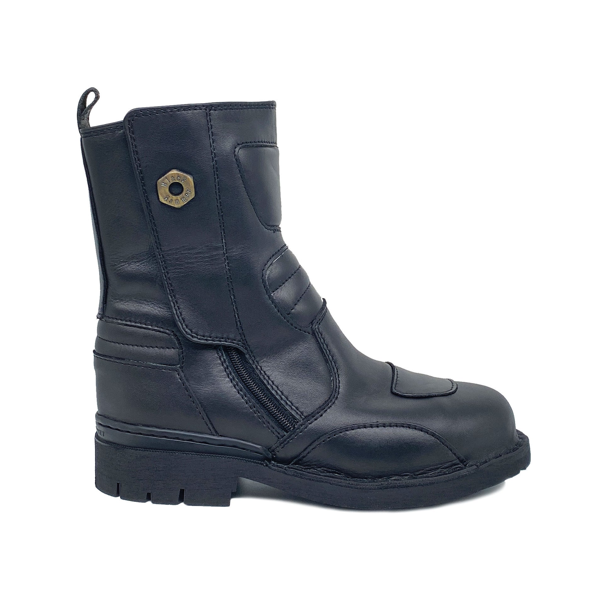 Black Hammer Men 4000 Series High Cut Safety Shoes BH4884 - BLACK SAFE OUTLET