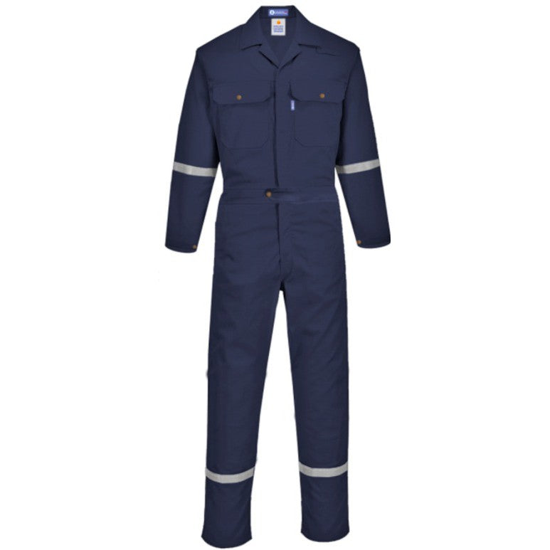 HOUSTON FLAME RESISTANT COVERALL - ISO11612, ISO13506 - BLACK SAFE OUTLET