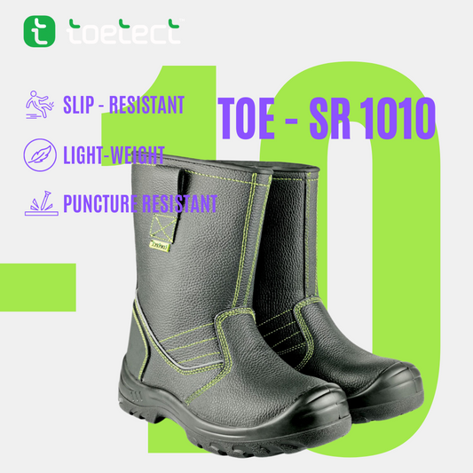 TOETECT | TOE-SR1010 Men High Cut Slip-On Safety Boots