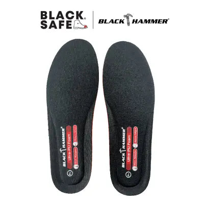 Black Hammer Duraflex Insole(Ultra-PU Foam) WF9002 - BLACK SAFE OUTLET