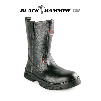 Black Hammer Men High Cut Slip On Safety Shoe BH2606