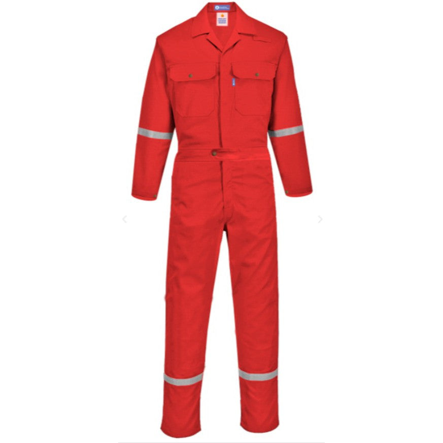 HOUSTON FLAME RESISTANT COVERALL - ISO11612, ISO13506 - BLACK SAFE OUTLET
