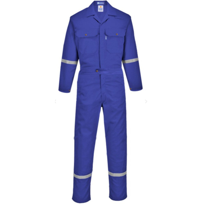 HOUSTON FLAME RESISTANT COVERALL - ISO11612, ISO13506 - BLACK SAFE OUTLET