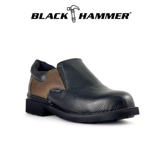 Black Hammer Men 4000 Series Low Cut Safety Shoes BH 4894 - BLACK SAFE OUTLET