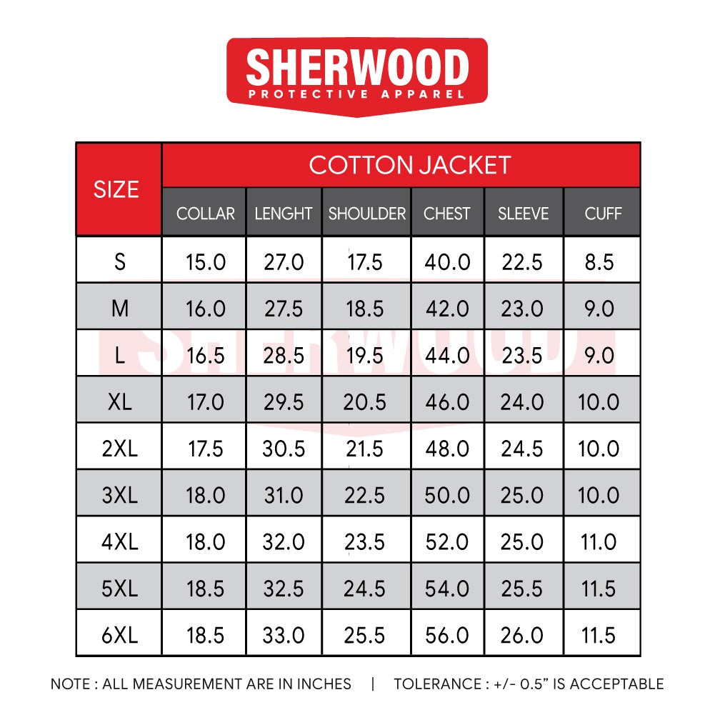 Tulen Cotton Jacket Workshop Workwear With Reflector - BLACK SAFE OUTLET