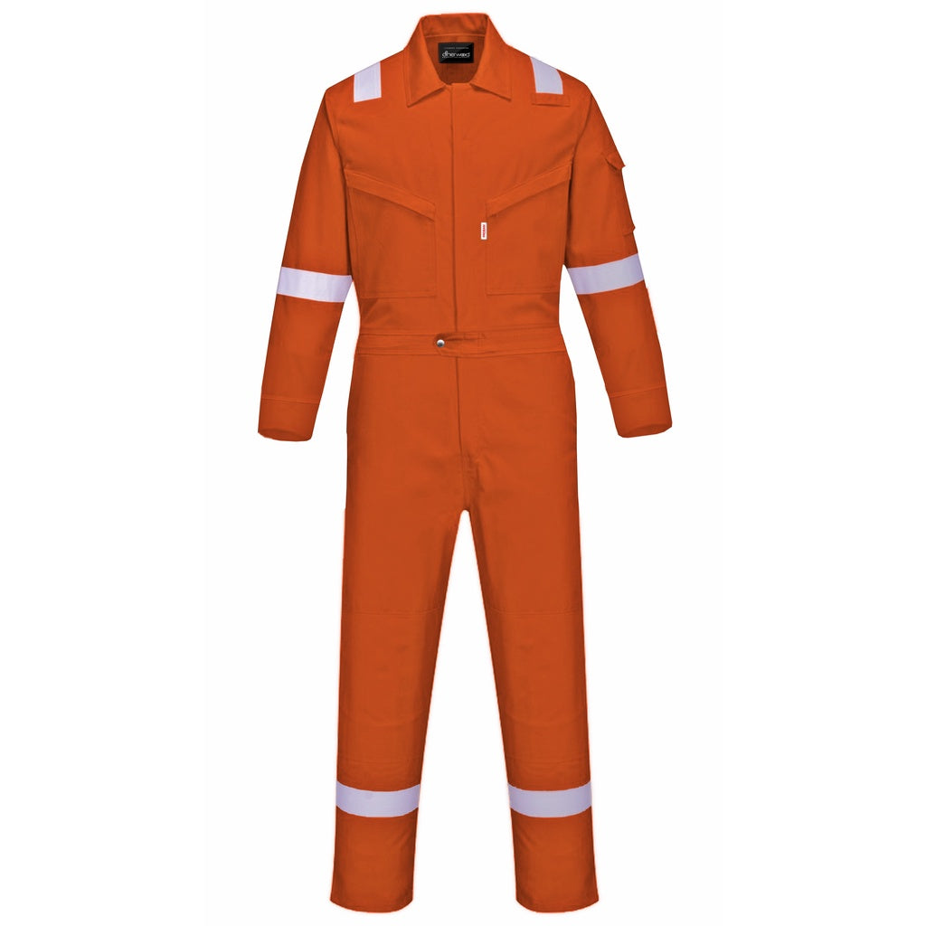 Sherwood PROBAN Fire Resistant Coverall with Reflector Original - BLACK SAFE OUTLET