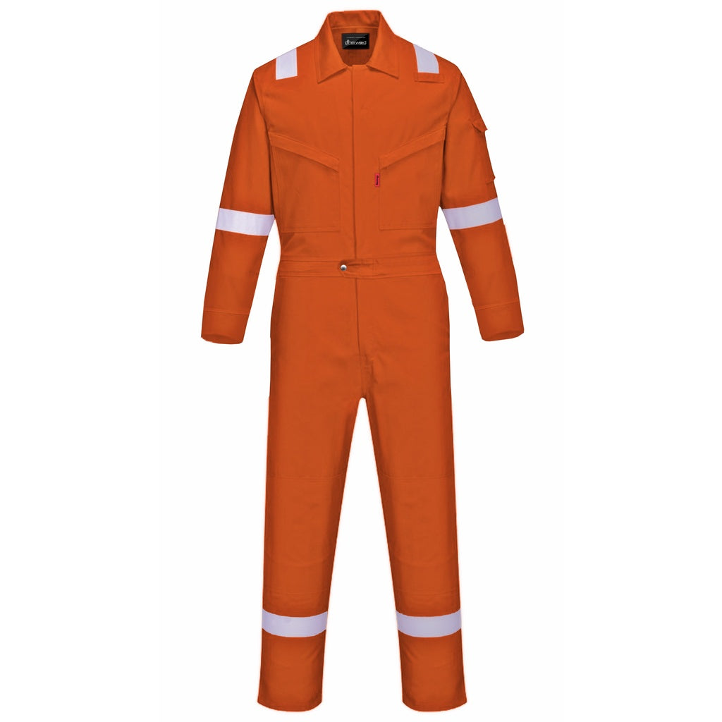 Sherwood Nomex IIIA Original Fire Resistance Coverall 2inch Reflector - BLACK SAFE OUTLET