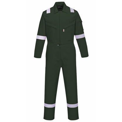 Sherwood PROBAN Fire Resistant Coverall with Reflector Original - BLACK SAFE OUTLET