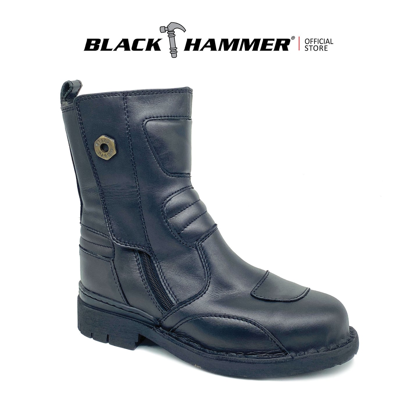 Black Hammer Men 4000 Series BH4884 Oil-Resistant Genuine Leather Durable Steel Toe cap & midsole safety shoes 
