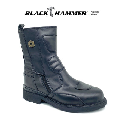 Black Hammer Men 4000 Series BH4884 Oil-Resistant Genuine Leather Durable Steel Toe cap & midsole safety shoes 