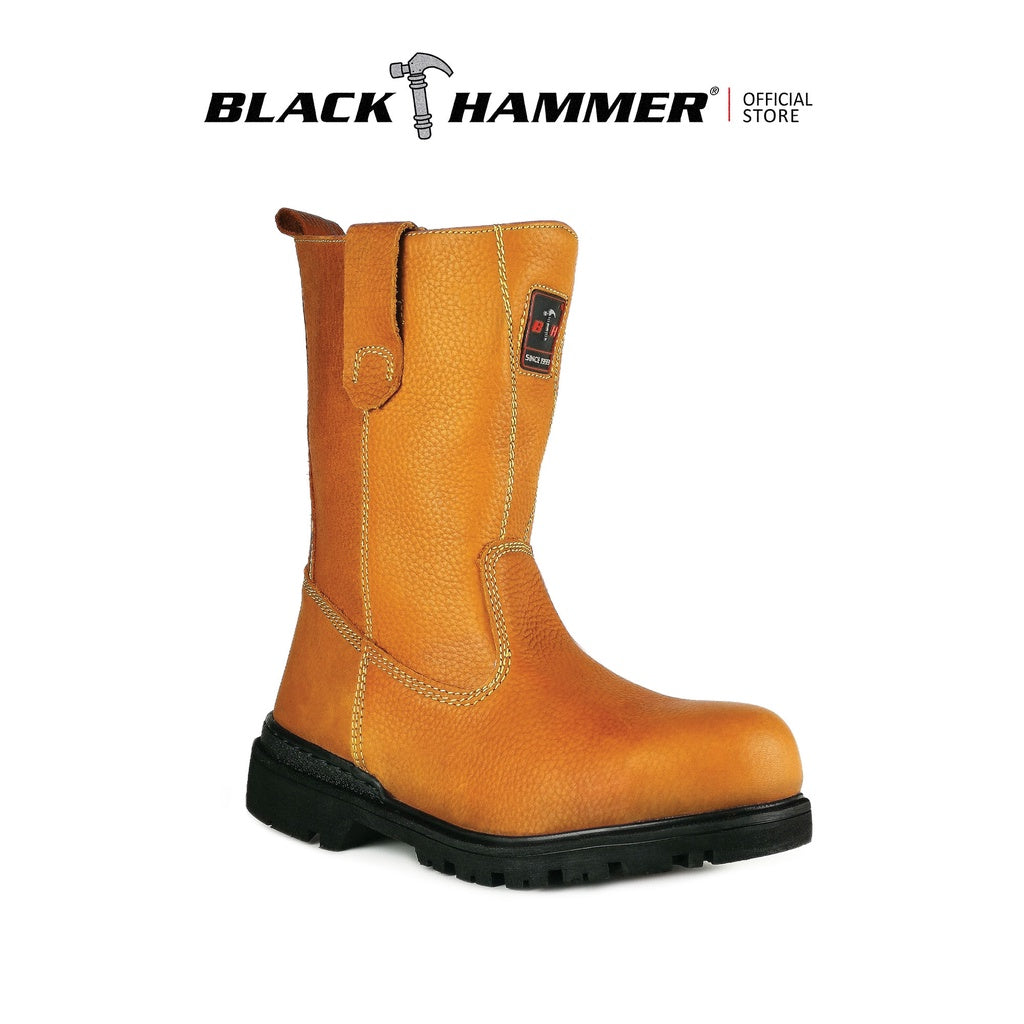 Black Hammer Men High Cut Slip On Safety Shoe BHS26609