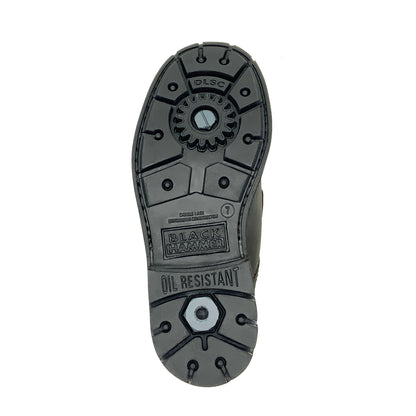 Black Hammer Men 4000 Series High Cut Safety Shoes BH4884 - BLACK SAFE OUTLET