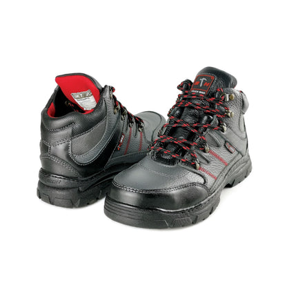 Black Hammer Men Mid Cut Safety Shoe with Shoelace BHS26602