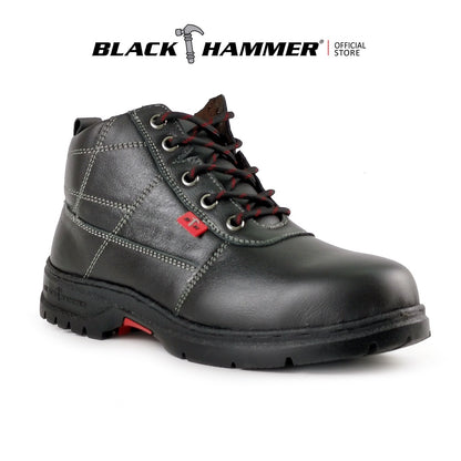 Black Hammer Mid-cut Lace Up Ladies Safety Shoes BH 3888, Ladies Safety Shoes , Safety Shoes for Women